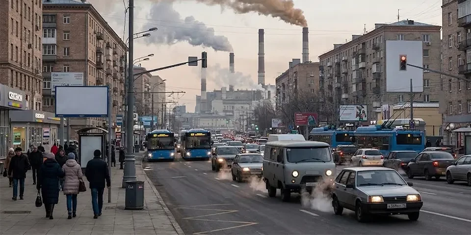 Грязный воздух в городах